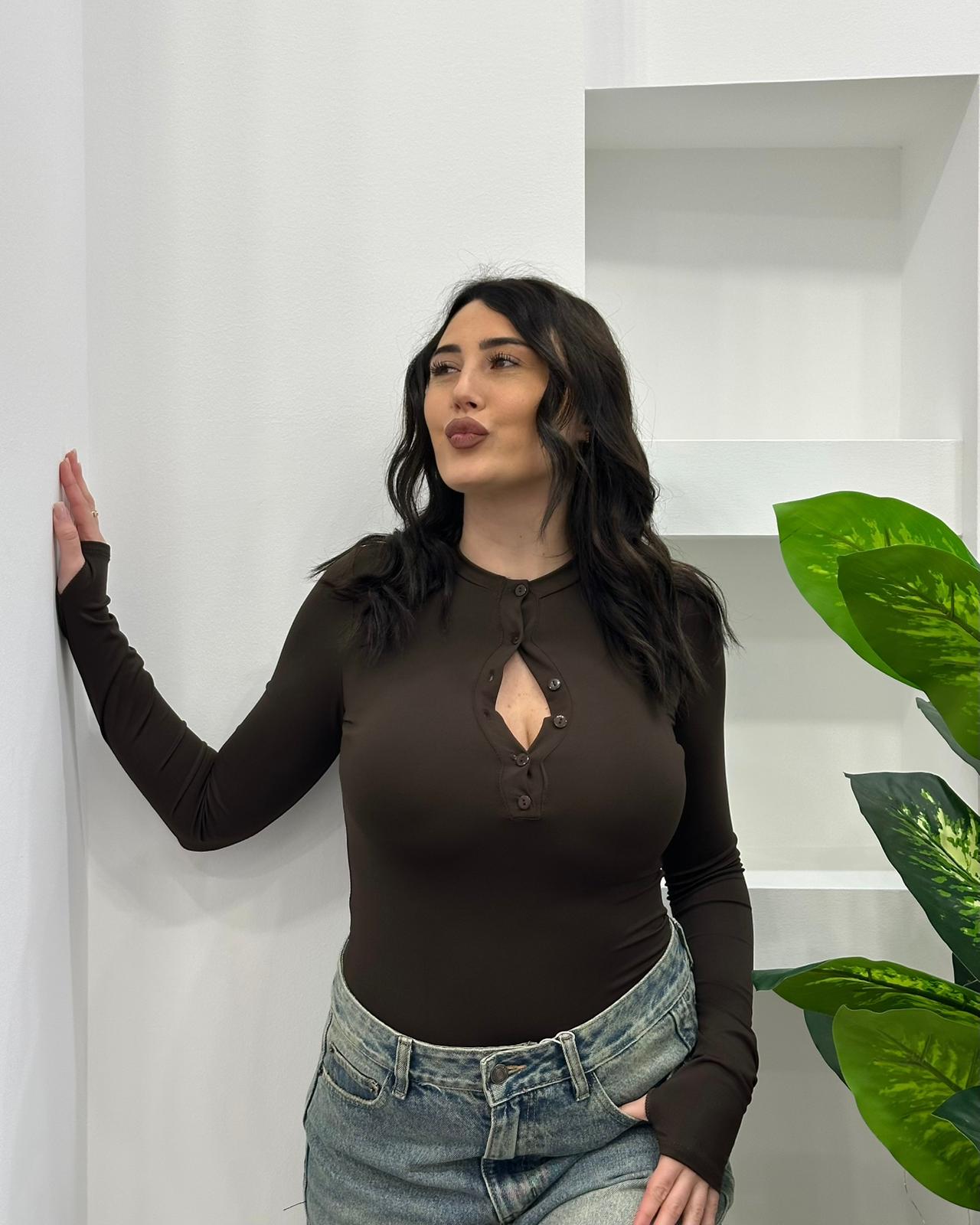 Maglia Linda Marrone