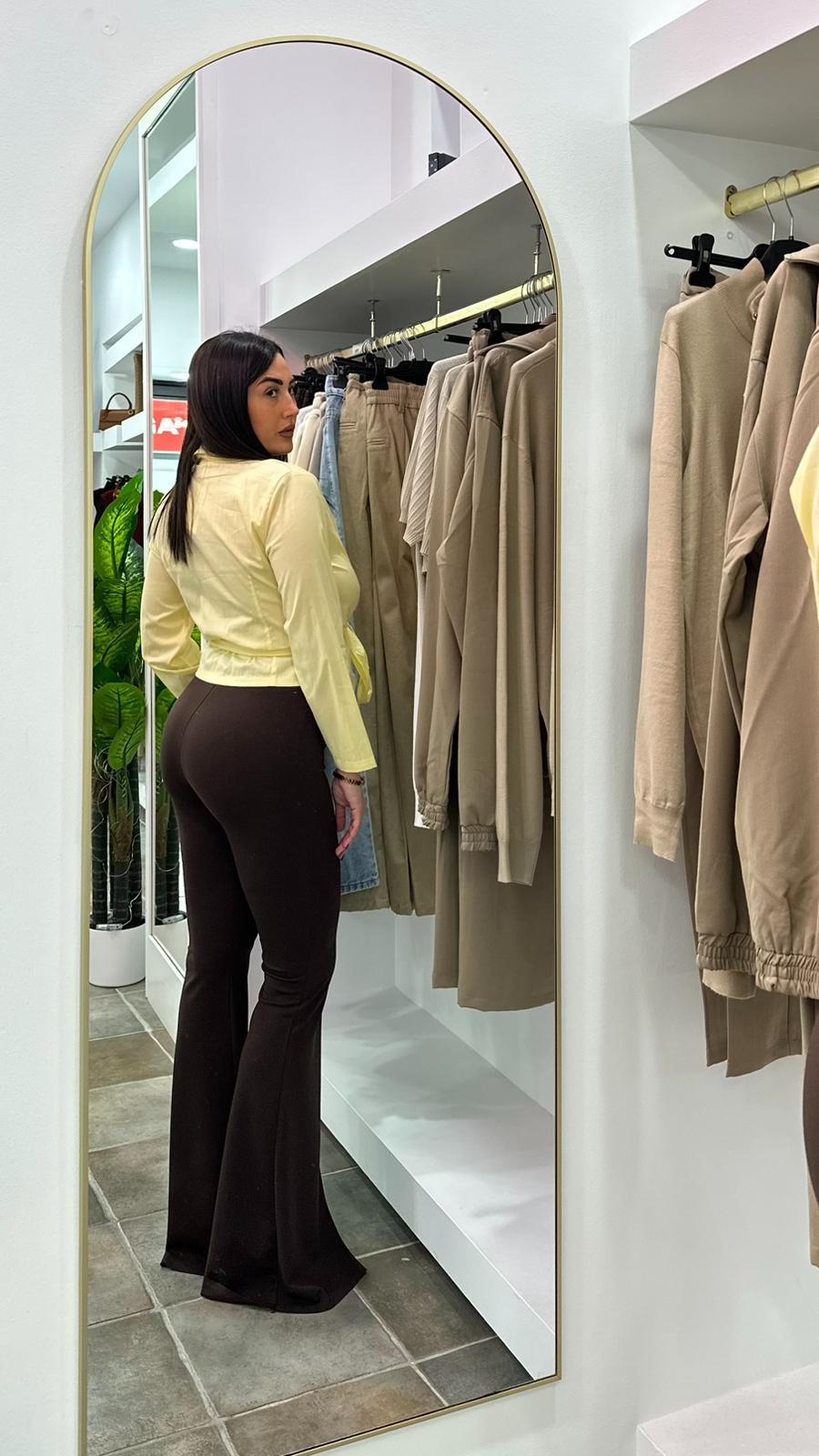 Pantalone Zampa Marrone