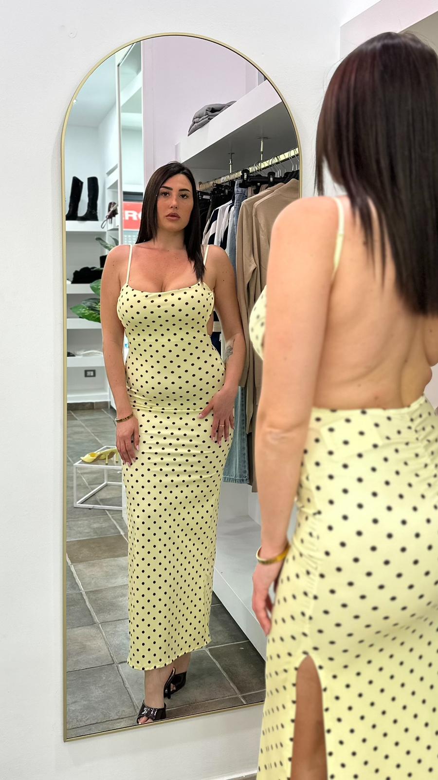 Abito Pois Giallo\Marrone