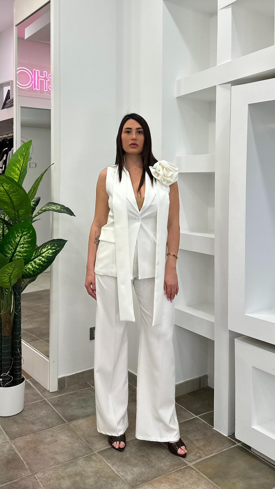 Tailleur Rose Bianco